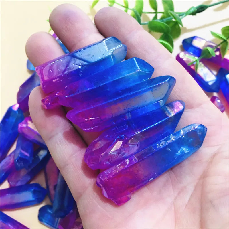 cristaux agate violet bleu ombre chromatique naturels décoration maison feng shui amour