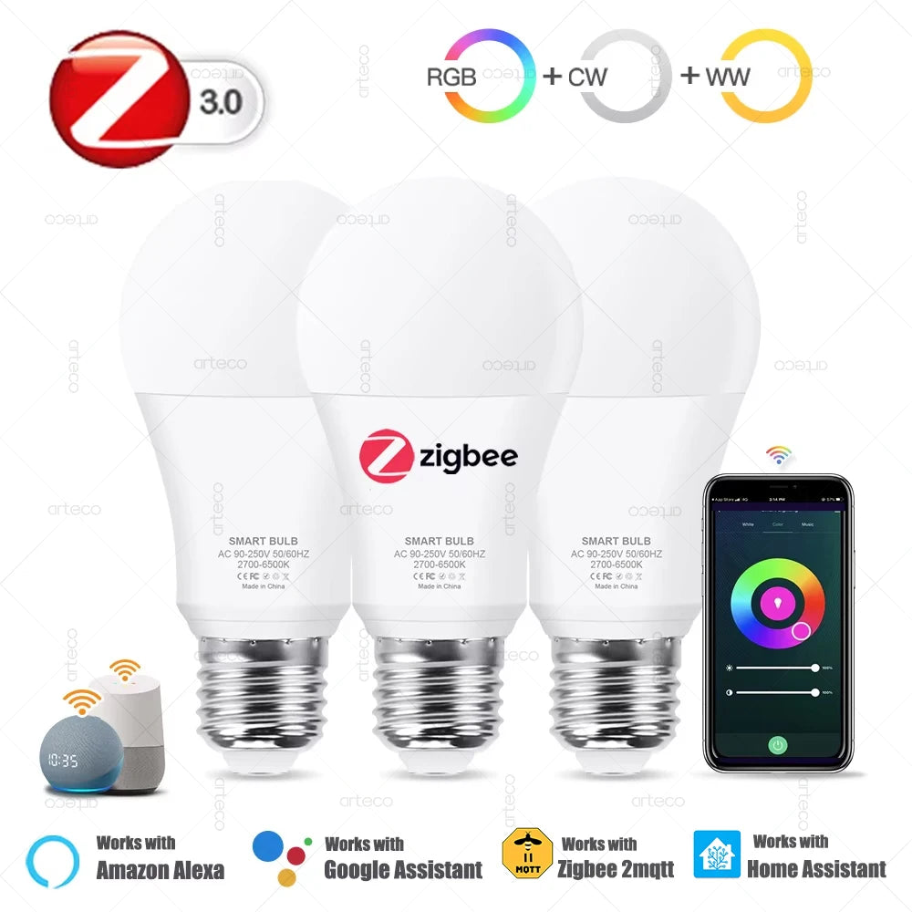 ampoules led intelligentes e27 blancs translucides minimaliste compatible alexa google