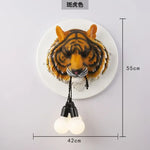 applique murale art deco sculpture animal ampoules led noir blanc vintage chambre salon étude