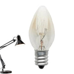 ampoule filament transparent nuit classique e12 doré 7w 10w vintage chambre salon