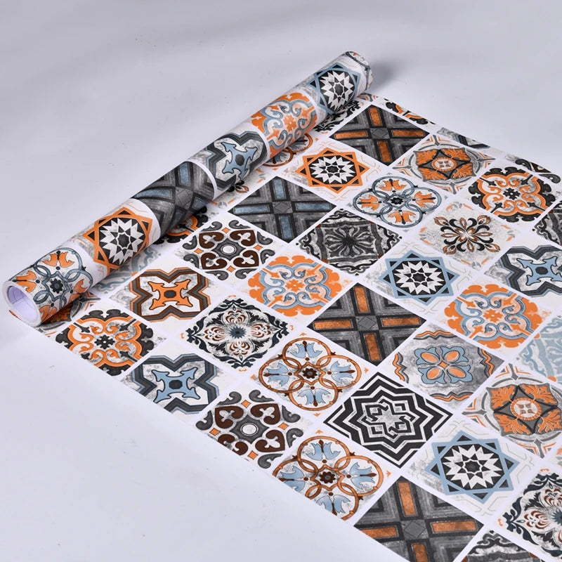 papier peint adhésif motif géométrique gris texture veloutée moderne décoration intérieure sol mur chambre