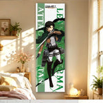 affiche murale anime vert white personnage attack on titan moderne large