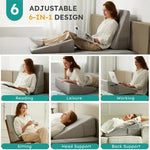 coussin wedge mousse mémoire forme triangle blanc gris antistatique anti ronflement contemporain minimaliste literie