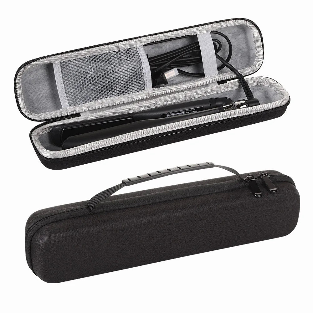 boîte rangement portable fer lisser rose noir tissu horizontal moderne poignée amovible cordon alimentation