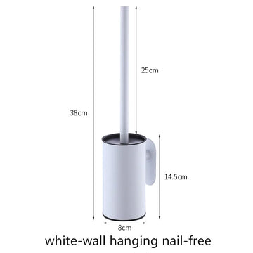 brosse wc moderne support mural acier inoxydable or noir blanc argent durable salle bains