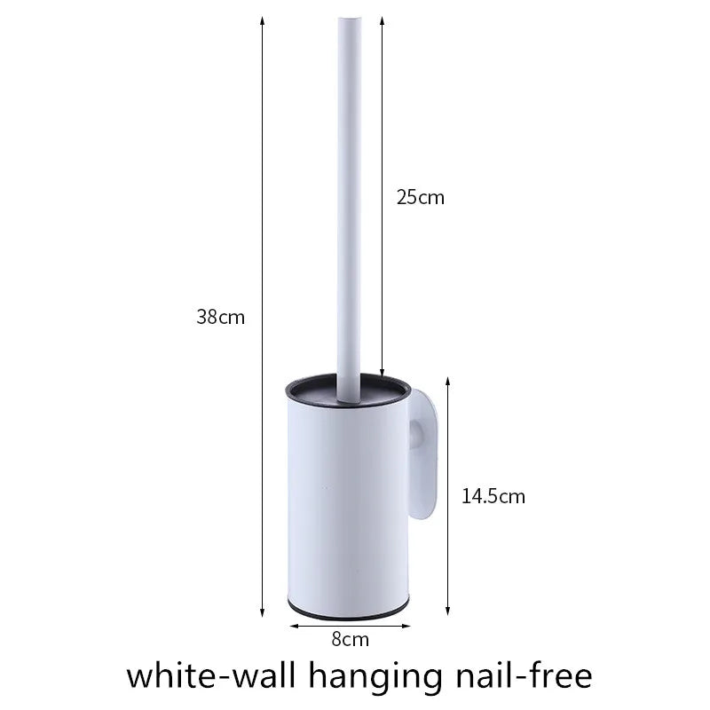 brosse wc moderne support mural acier inoxydable or noir blanc argent durable salle bains
