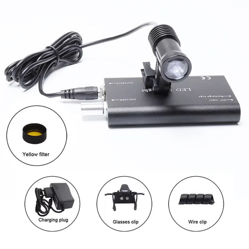 lampe torche led noir chargeur clip lunettes clip câble 15000lux moderne clips