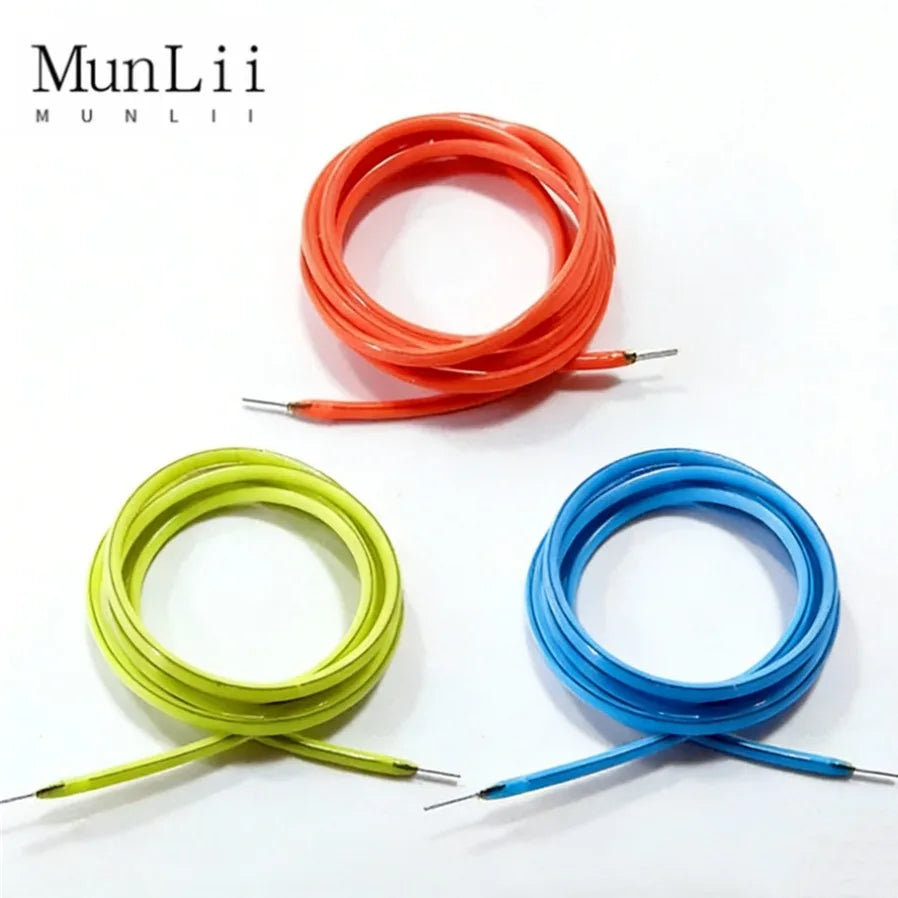 ruban led flexible lumineux câble néon décoratif couleur rouge vert bleu orange clips