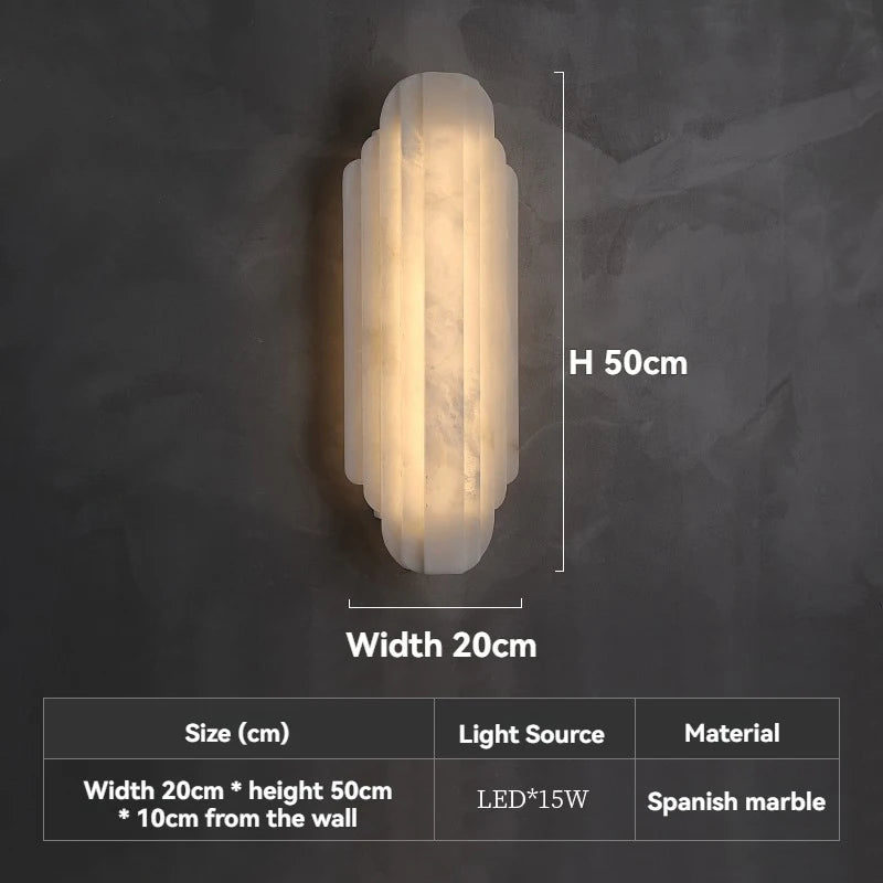 lampe murale moderne marbre blanc éclairage led nouvelle fixée mur postmoderne