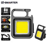 lampe poche rechargeable led noire résistante choc aimantée mode intensité camping