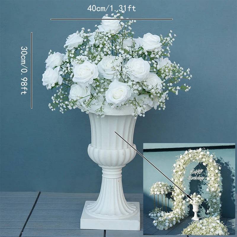 décoration florale romantique arc floral composition pot allée fleurie événement mariage anniversaire