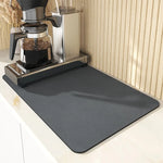tapis cuisine absorbant rapide séchage antidérapant adhésif gris moderne 20x30 30x40 50x40