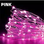 guirlande lumineuse led doré blanc moderne 10m 5v fil cuivre éclairage décoration noël mariage