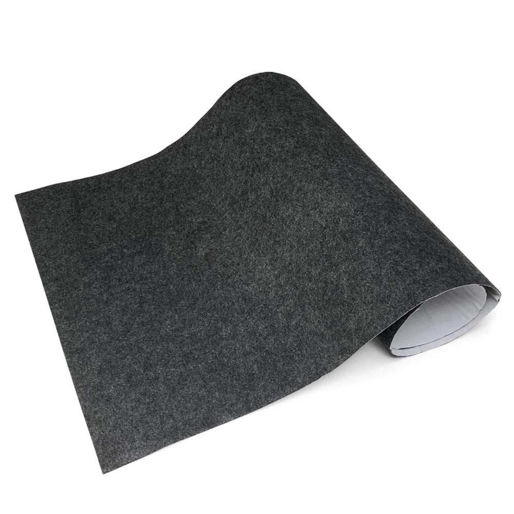 tapis silencieux feutre autoadhésif isolation son maison noir gris absorbant