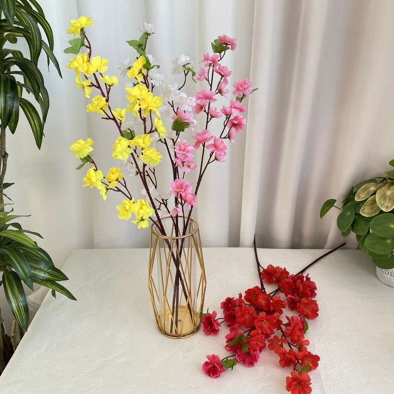 bouquet artificiel fleurs simples modernes vase intérieur décoration maison anniversaire mariage