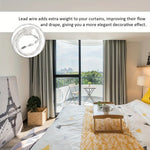 corde rideaux blanc texture tissée moderne clips suspension 5m polyester