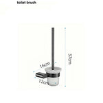 accessoires salle bain moderne noir blanc porte serviettes brosse wc papier toilette savon rangement