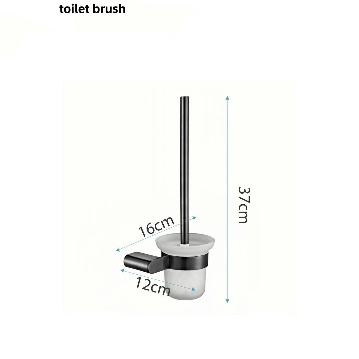 accessoires salle bain moderne noir blanc porte serviettes brosse wc papier toilette savon rangement