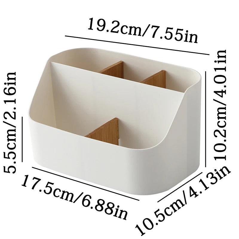 boîte rangement moderne beige poignées stylos calendrier couteaux clés télécommandes papier toilette