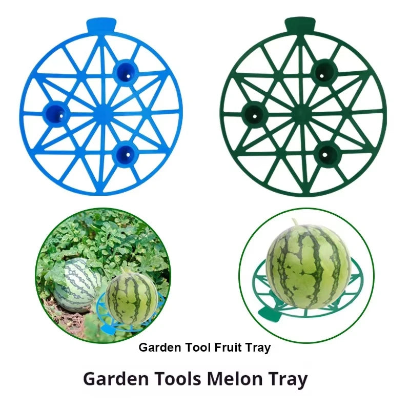 plateau plastique jardinage support fruits agricole antirouille stable vert pastèque melon courge
