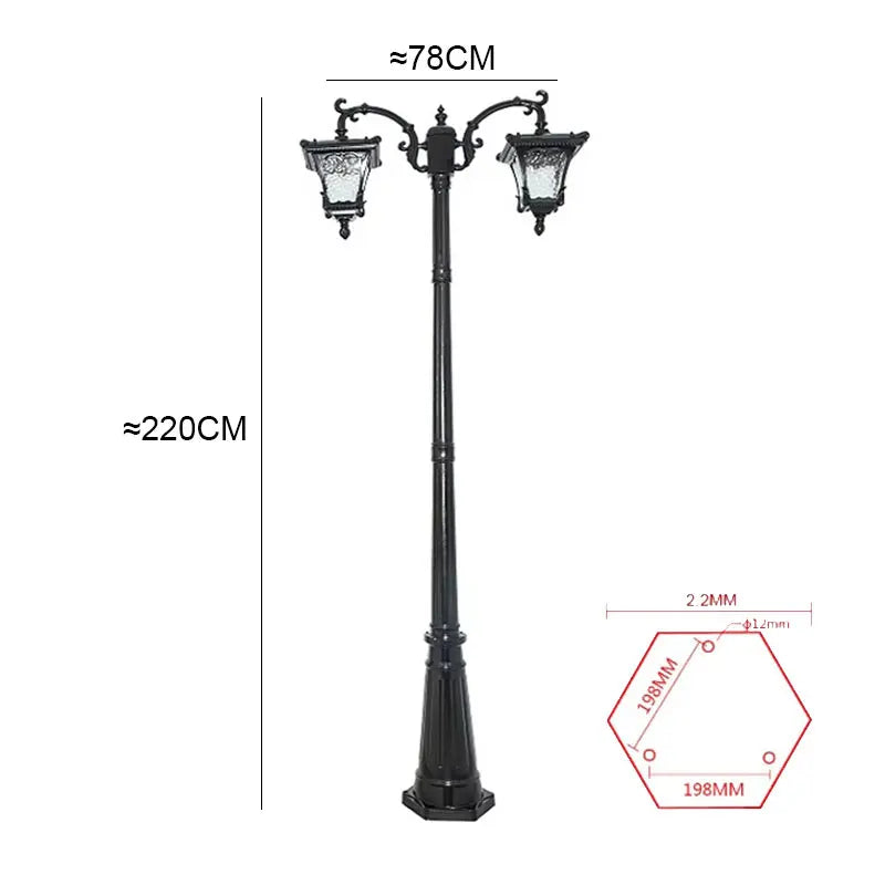 lampe rue industrielle ip65 led noir bronze vintage extérieure moderne étanche