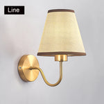 lampe murale tissu or moderne sans ampoule facile éclairage quotidien chambre salle bain