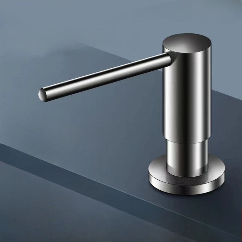 distributeur savon liquide argenté moderne tuyau flexible 120cm ouverture 25 40mm