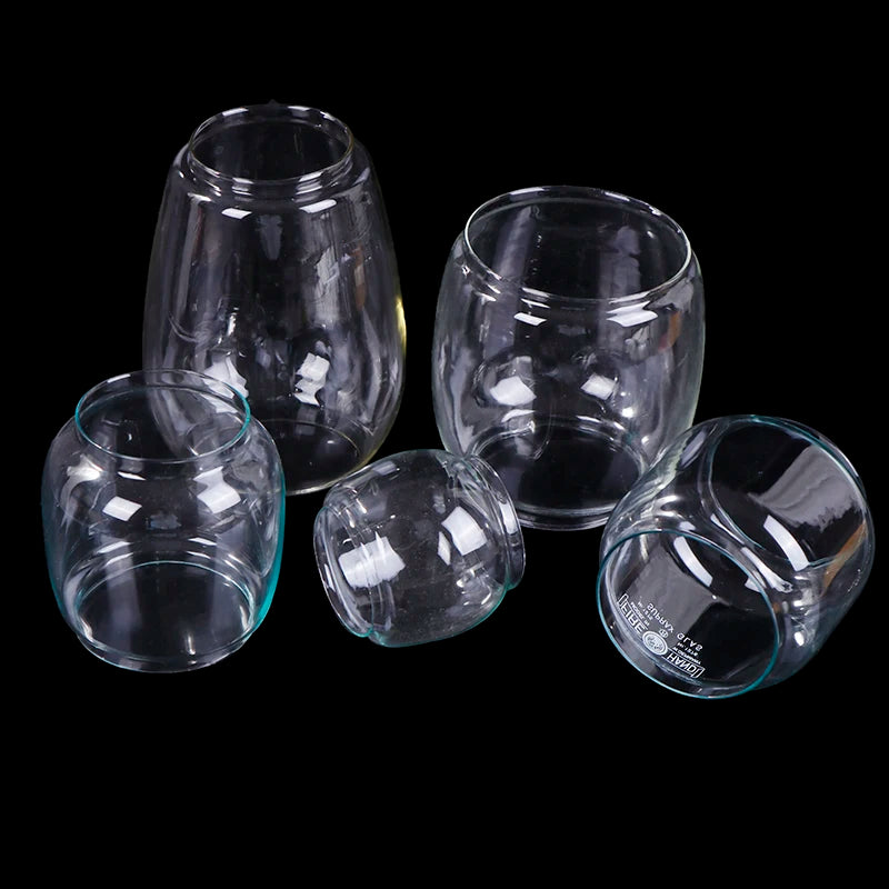 verres vin transparents moderne abat jour circulaire lisses opaques set