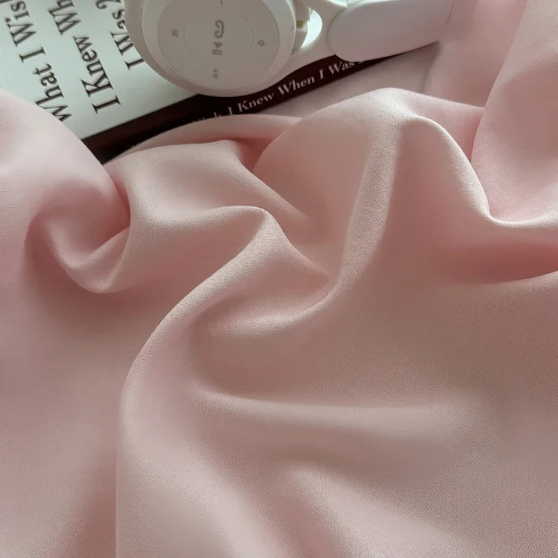 housse lit coton rose clair drap housse matelas simple double king taille réglable