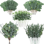 guirlande végétale artificielle vert feuilles ovales fleurs blanches décoration extérieure mariage anniversaire bohème champêtre