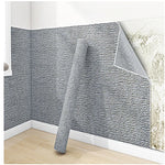 papier peint adhésif pvc moderne gris clair blanc tissu opaque intérieur isolation thermique 5m