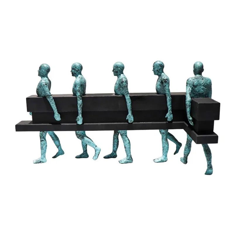 sculpture contemporaine résine verte vieillie minimaliste intérieure décoration chambre erotique people