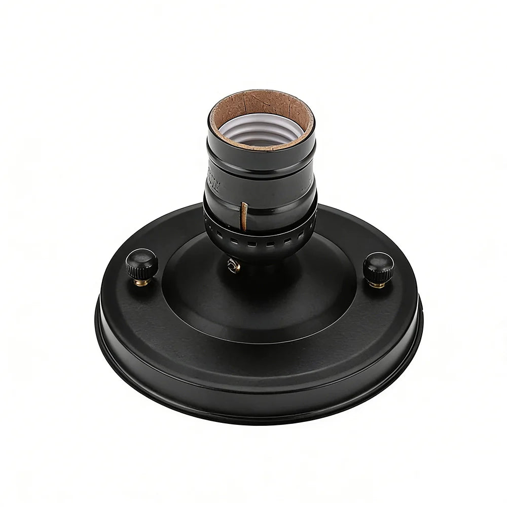 socle lampe vis vintage noir argenté doré bronze mat opacité mur