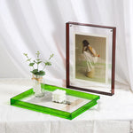 cadre photo moderne acrylique transparent visibles orange bleu vert rose marron minimalisteintérieurDecorationMuraleSalleAMainBureau