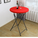 nappe table ronde extensible spandex imperméable banquet mariage fête décoration intérieure extérieure
