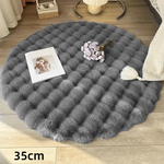 coussin doux blanc gris rose vert peluche moderne diametre 35cmwasher