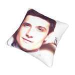 coussin blanc moderne imprimé personne zip invisible 12x12 16x16 18x18 20x20 polyester