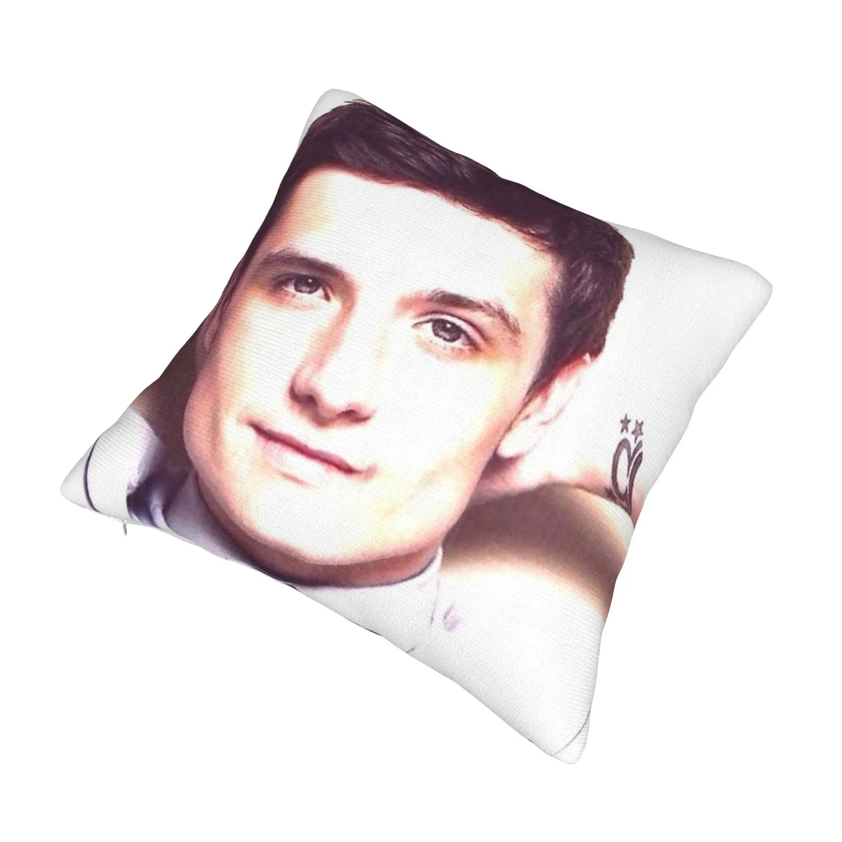 coussin blanc moderne imprimé personne zip invisible 12x12 16x16 18x18 20x20 polyester