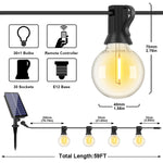 guirlande lumineuse solaire 24v led transparente globes clips moderne décoration patio