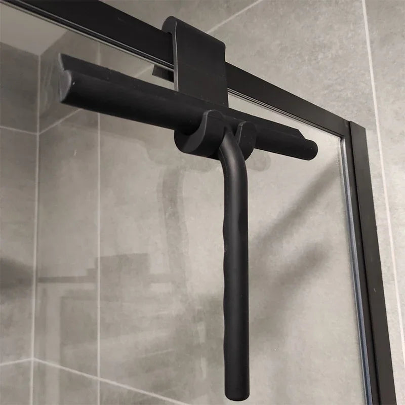 brosse vitre moderne noire poignée adhésive nettoyer fenêtres miroirs