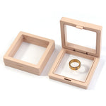 boîte rangement bijoux transparente carrée portable boucles d'oreilles colliers bagues