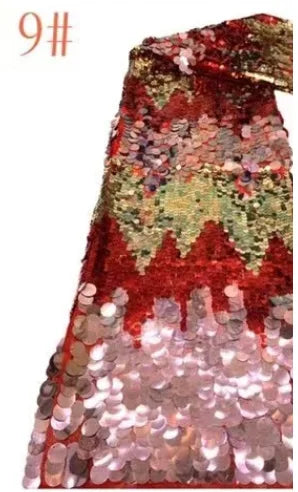 ruban sequins bleu vert argent rose marron motif montagne élégant festif tissu dentelle paillettes