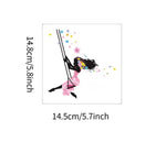 autocollants murals papillons colorés silhouette féerique chambre salon décoration murale stickers animés pvc
