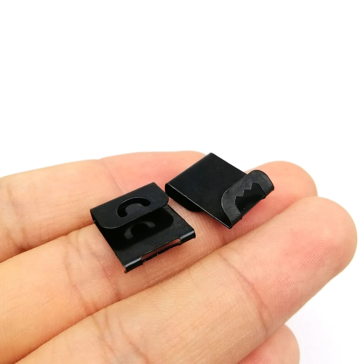 clips fixation moderne noir cintres tableau mur clips fonctionnels métal