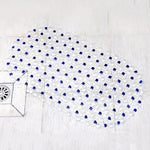 tapis bain moderne transparent motifs relief bleu rose vert violet salle bain antidérapant pvc