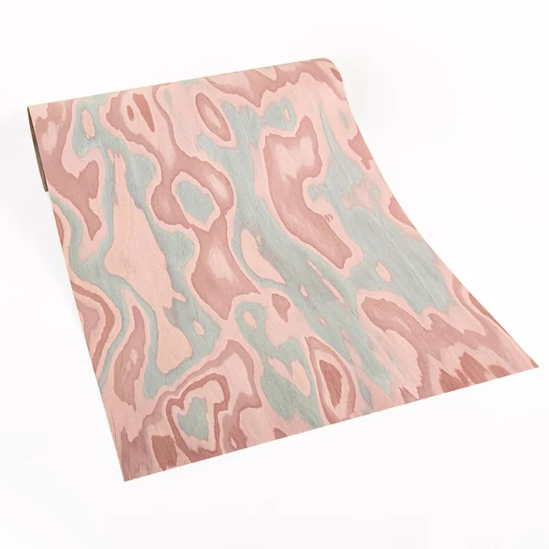 tissu abstrait rose bleu clair moderne ondulé decoration murale artisanale project