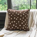housse coussin vintage fleur beige noir marron français adhésif décoration intérieure voiture