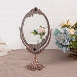 miroir ovale or floral classique dressing sans luminaire rotationnable maison