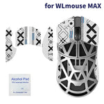 souris jeu souris antidérapante stickers adhésifs motifs géométriques pieds rechange serviette antiseptique noir rouge