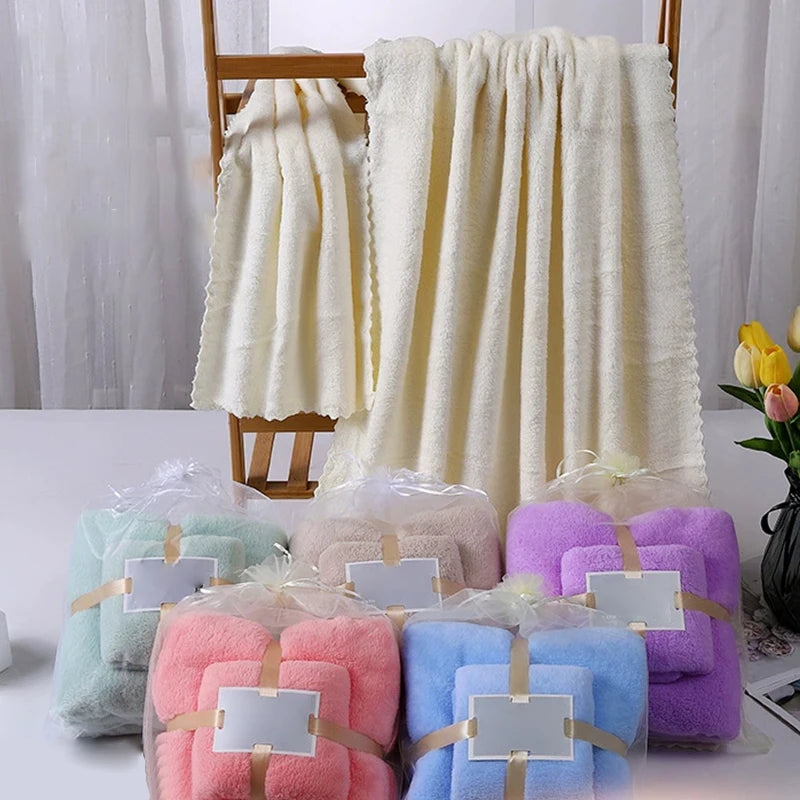 serviette face absorption rapide toilette polyester coton rose beige vert blanc bleu violet douce